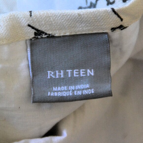 Restoration Hardware RH Curtain Drape Panel 50% Linen/50% Cotton Ivory/Gray - Picture 6 of 8